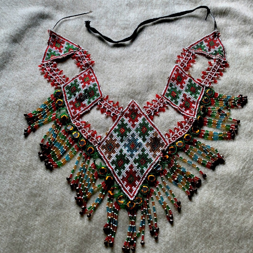 Authentic beaded Kuchi necklace